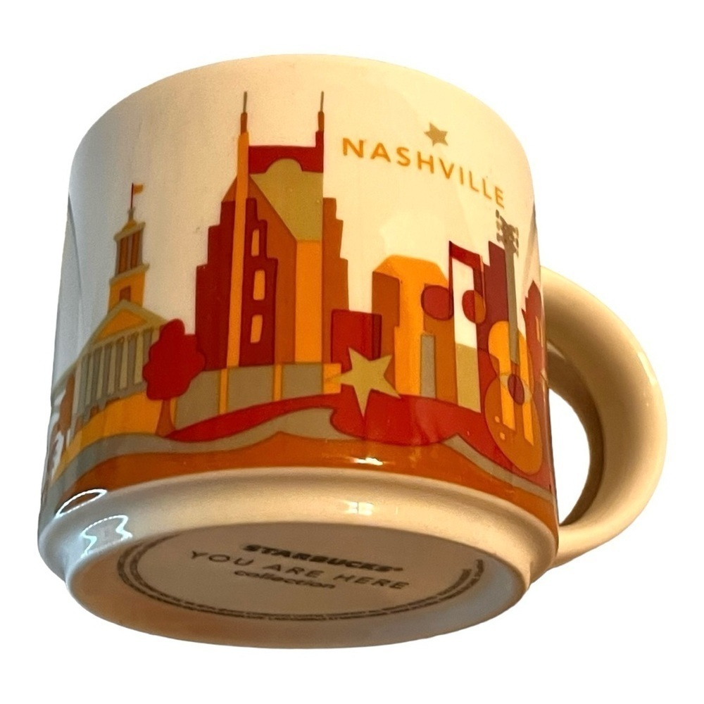 Starbucks You are here collection mug Nashville Music City 2015 guitar Tennessee